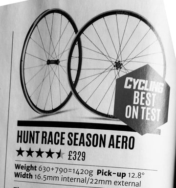 Cycling Plus Magazine Best In Test 10/10 - HUNT Race Aero Wheelset