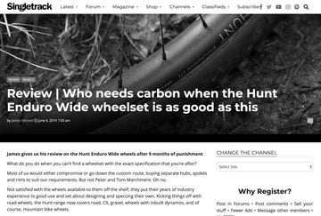 Singletrack Review - HUNT Enduro Wide MTB Wheelset